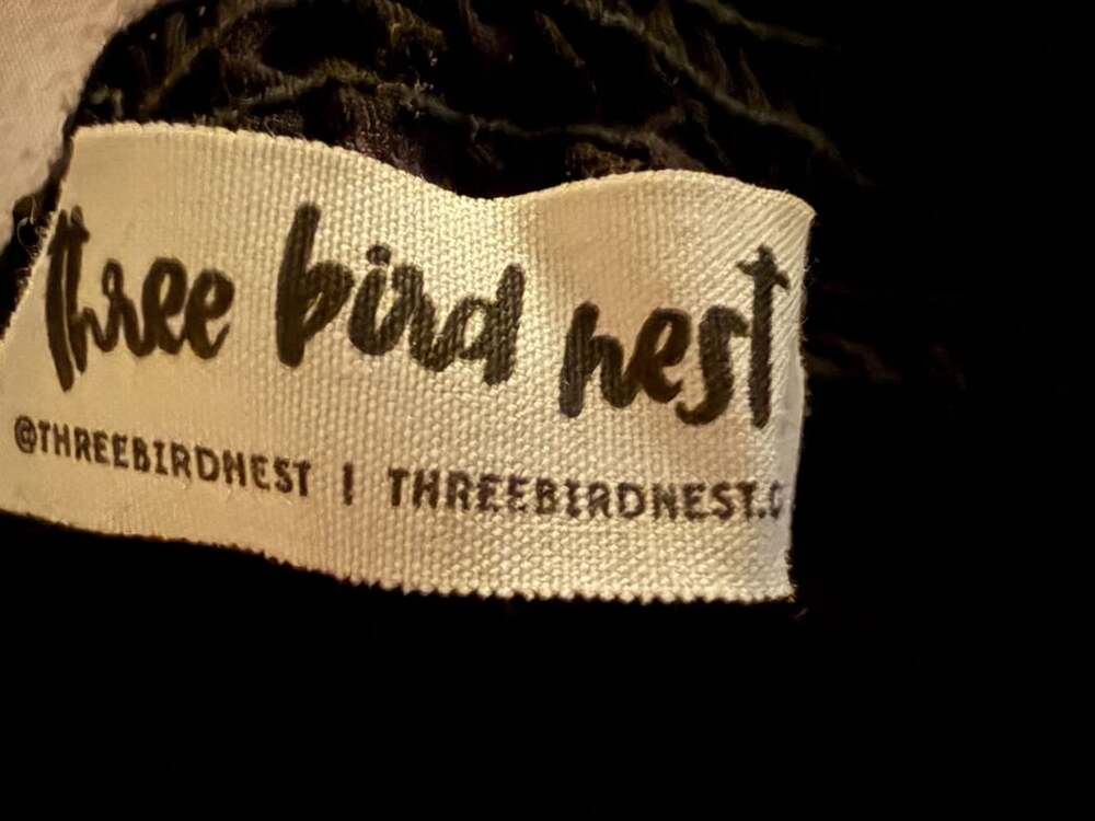 Three Bird Nest Wide-Leg Pants Size L Black Smocked Waist Pockets